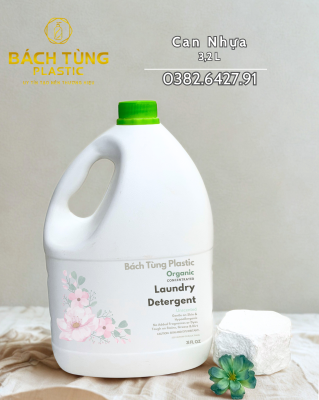 CAN NHỰA 3.2L – TRẮNG – NẮP HỒNG & NẮP TÍM