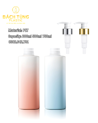 Chai Nhựa PET Có Vòi Nhấn 300 ml / 500 ml / 750 ml