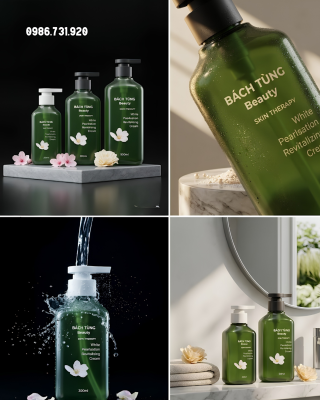 Bộ Chai PET Vuông 300ml & 500ml – Màu Xanh