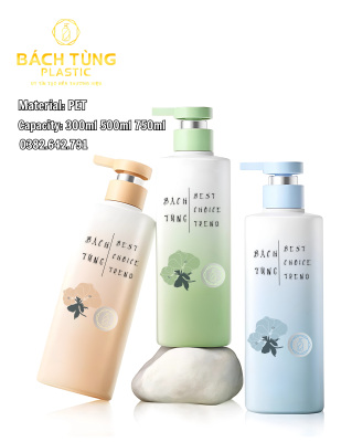 Chai Nhựa PET Có Vòi Nhấn 300 ml / 500 ml / 750 ml
