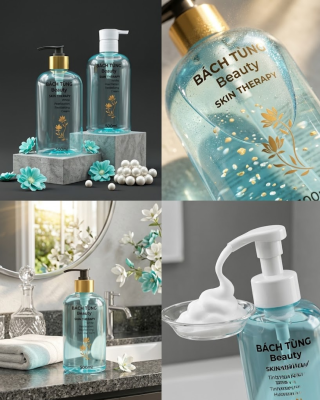 Chai PET Dáng Tròn 500ml – Màu Xanh Ngọc