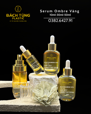 BỘ CHAI SERUM THỦY TINH OMBRE VÀNG