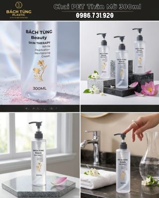 Chai PET Thân Mờ 300ml