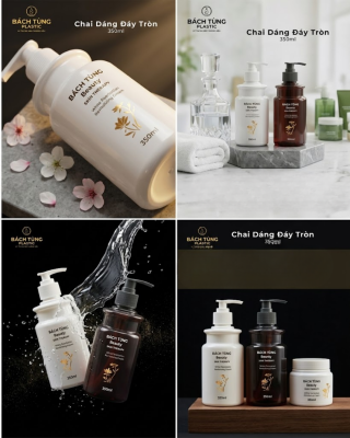 CHAI PET DÁNG ĐÁY TRÒN 350ML