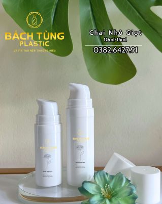 CHAI NHỎ GIỌT NHỰA TRẮNG – 10ML & 15ML