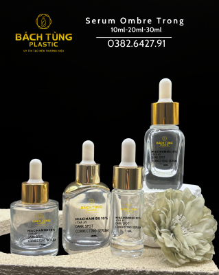 BỘ CHAI SERUM THỦY TINH TRONG SUỐT