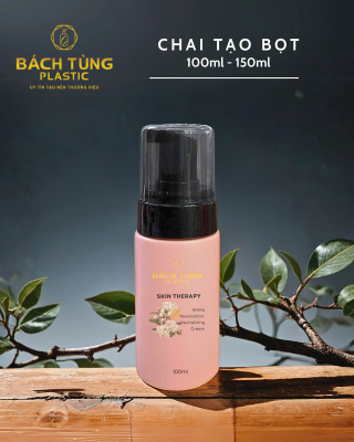 CHAI TẠO BỌT HDPE MÀU HỒNG – 100ML & 150ML