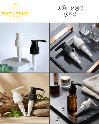 VÒI NHẤN THƯỜNG SỌC FI24 – MÀU TRẮNG & ĐEN
