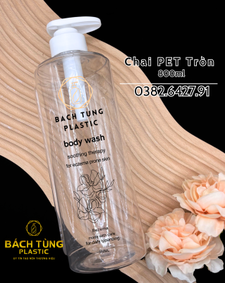 Chai PET Trong Suốt 800ml