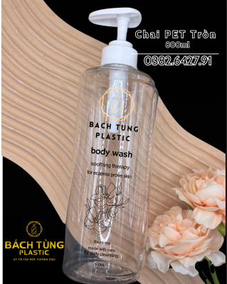 Chai PET Trong Suốt 800ml