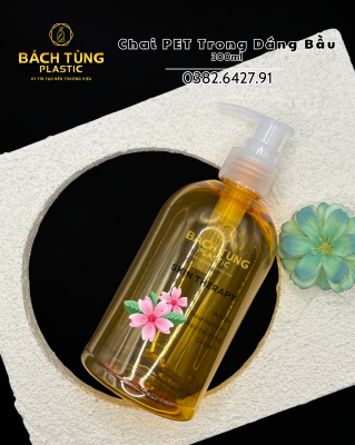 Chai PET Trong Vàng 300ml