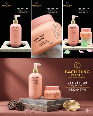 BỘ CHAI – HŨ MÀU HỒNG PASTEL