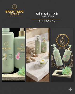 BỘ CHAI HDPE XANH MINT 