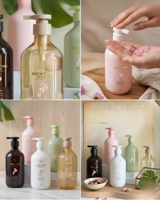 CHAI PET DÁNG TRÒN CỔ CAO – 500ML – CHẠY MÀU THEO YÊU CẦU