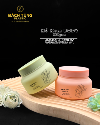  HŨ KEM BODY 250G – PHỦ NHUNG CAO CẤP | XANH NHUNG & HỒNG NHUNG