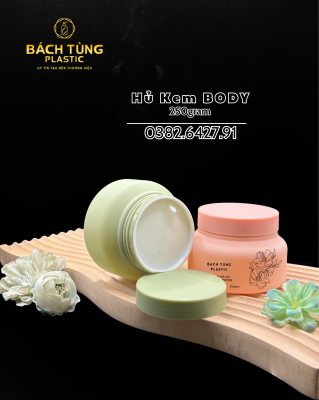 HŨ KEM BODY 250G – PHỦ NHUNG CAO CẤP | XANH NHUNG & HỒNG NHUNG