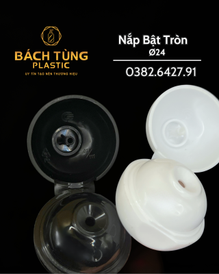 Nắp Bật Tròn Nhỏ FI24 - Màu Trắng | Đen