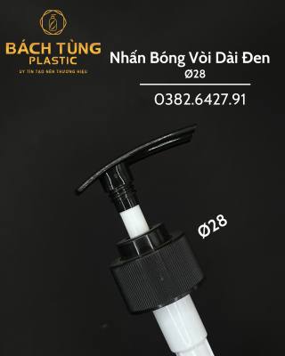 Nhấn Thường - Đầu Vòi Dài - FI28 - Màu Đen
