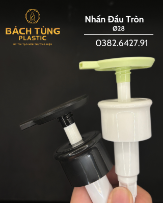 Nhấn Đầu Tròn FI28 – 4 màu Trắng | Đen | Hồng | Xanh