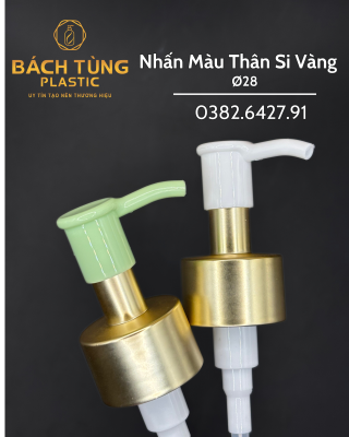 Nhấn thân si vàng - vòi màu - FI28