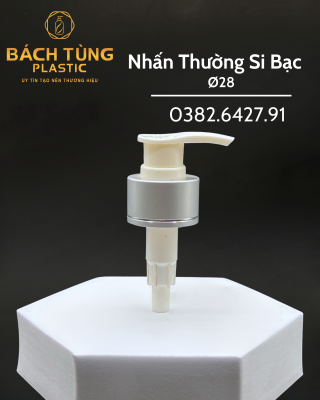 Nhấn Thường Si Bạc - Fi28 - Thân Nắp Si Bạc