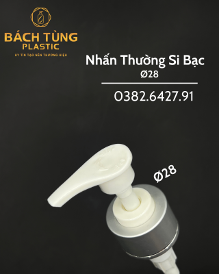 Nhấn Thường Si Bạc - Fi28 - Thân Nắp Si Bạc
