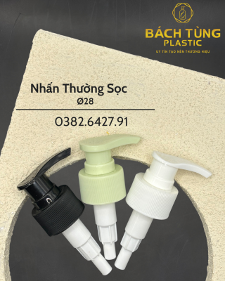 Nhấn Thường FI28 – Sọc 3 Màu Trắng | Đen | Xanh mint