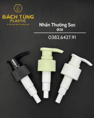 Nhấn Thường FI28 – Sọc 3 Màu Trắng | Đen | Xanh mint 