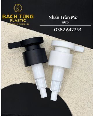 Nhấn Đầu Tròn Mờ FI28 – 2 Màu Trắng & Đen