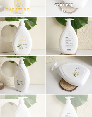 Chai HDPE Dáng Bầu 1000ml 